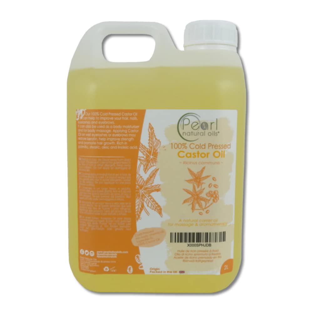 2 Bottles Organic Cold-Pressed Castor Oil Eye Drops - Non-GMO, Hexane Free, 0.5 Oz Each