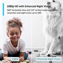 TP-Link Tapo Pan/Tilt Smart Security Camera, Indoor CCTV, 360° Rotational Views, Works with Alexa&Google Home, No Hub Required, 1080p, 2-Way Audio, Night Vision, SD Storage, Device Sharing (TC70)