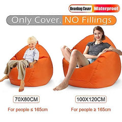 Floating Bean Bag For Pool,Bean Bag Chairs For Adults,Outdoor Waterproof Bean Bag Cover No Filler Garden Beach Camping Swimming Pool Floating Beanbag Pouf Chair Oxford ( Color : Green , Size : L-D80cm