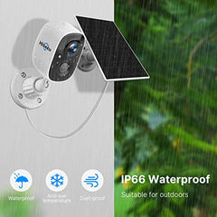Hiseeu 【Cloud Storage】 3MP Wireless Solar Security Camera Outdoor Color Night Vision,Battery Powered Camera with Solar Panel,CCTV Camera Outdoor with PIR Motion,Color Night Vision,2-Way Audio