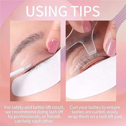 2023 Upgraded Lash Lift Kit, Eyelash Perming Kit Eyelash Lamination Kit Lash Curling Perming Professional Lash Lift Extensions Suitable at Home and Salon