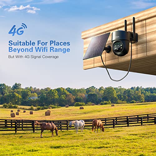 thumbnail image 2 of 2-Pack 4G LTE Outdoor Security Cameras - Solar Powered, No WiFi Needed, 2K HD With Motion Detection 2 of 12