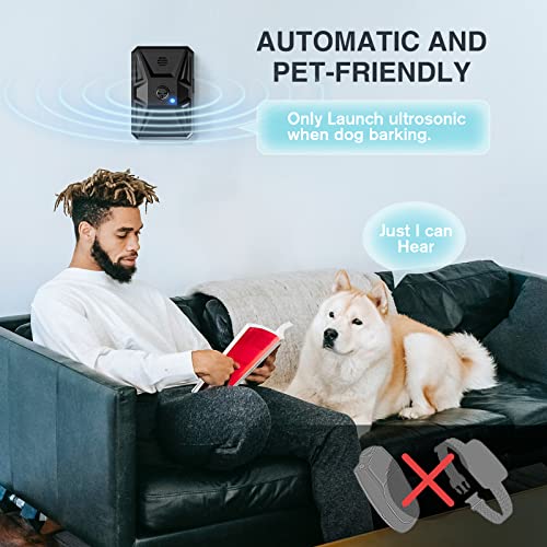 Anti Barking Device, 3 Frequencies Dog Deterrent Devices, 33Ft Ultrasonic Stop Deterrent Anti Barking, Rechargeable Pet Gentle Dog Bark Control Device Training Tool for Big Small Dogs Indoor Outdoor