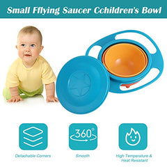 censhaorme Universal Gyro Bowl Anti Spill Bowl Smooth 360 Degrees Dining Entertaining,Bowls,Bowl Sets,Gyro Bowl,360 Rotation Gyroscopic Bowl For Baby Kids