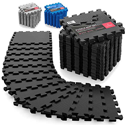 Interlocking Soft Foam Floor Mat 18 Pieces Protective Gym