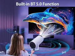 Magcubic Mini Projector 4K 200 ANSI Portable Projector Auto Keystone with WiFi 6 BT5.0 Android 11 Smart Projector 130" Display for Phone Bedroom Home Cinema