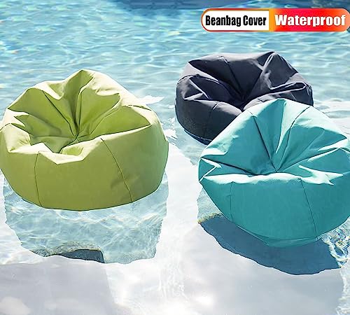 Floating Bean Bag For Pool,Bean Bag Chairs For Adults,Outdoor Waterproof Bean Bag Cover No Filler Garden Beach Camping Swimming Pool Floating Beanbag Pouf Chair Oxford ( Color : Green , Size : L-D80cm