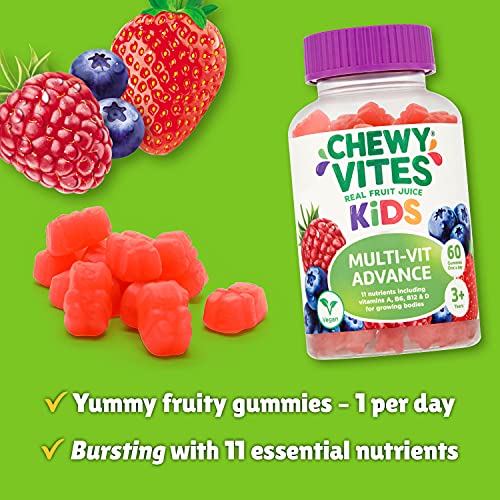 Lil' Sprouts Kids Chewable Multivitamin Gummies With Probiotics | 60 Count | Berry Flavor | Vegetarian Supplement