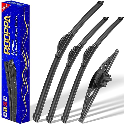 4 wipers Replacement for 2007-2014 Toyota FJ Cruiser, Windshield Wiper Blades Original Equipment Replacement - 16"/14"/14"/10" (Set of 4) U/J HOOK