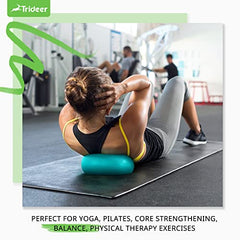 Trideer Pilates Ball 9 Inch Core Ball, Small Exercise Ball with Exercise Guide Barre Ball Bender Ball Mini Yoga Ball for Pilates, Yoga, Core Training, Physical Therapy, Balance, Stability