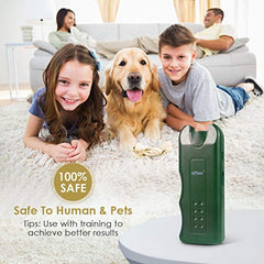 Anti Barking Device, Stop Barking Device with Three-In-One Charging Device and Ultrasonic Barking Deterrent, Handheld Ultrasonic Barking Control Device for Indoor and Outdoor Safety