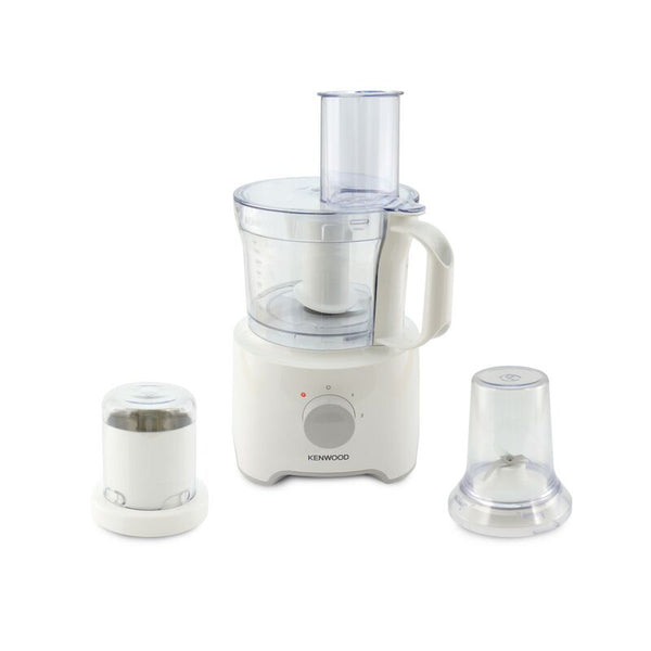 Kenwood Food Processor 800W Multi-Functional with Reversible Stainless Steel Disk, Blender, Whisk, Dough Maker, Citrus Juicer FDP303WH Compact No Box