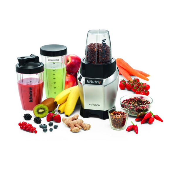 Kenwood Personal Blender 600W Smoothie Blender/Smoothie Maker 600W with 2 x 700ml & 600ml Tritan Smoothie2Go Bottle and Lid, Ice Crush Function BSP70.180SL