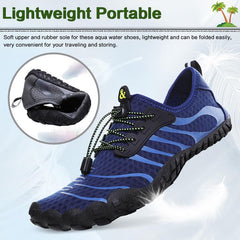 Water Shoes Mens Womens Beach Shoes Swim Shoes Quick Dry Barefoot Surf Shoes Women Sea Shoes Ladies Lightweight Unisex Sport Diving Pool Shoes Blue