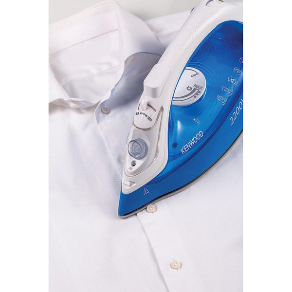 Kenwood Steam Iron 2200W with Ceramic Soleplate, Anti-Drip, Anti-Calc, Self Clean, Continuous Steam, Burst, Spray Function STP60.000WB