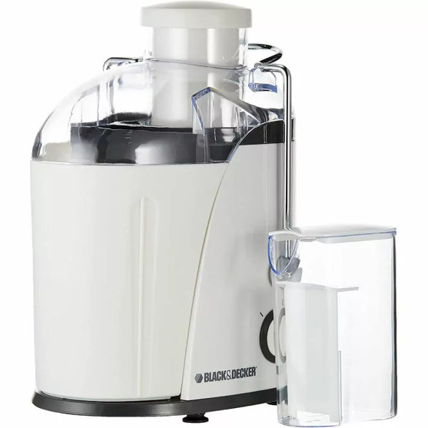 Black & Decker Juicer Extractor 400W 1.3L with Wide Chute White JE400-B5