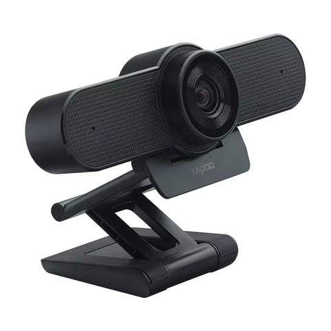 Rapoo Webcam 4K Dual Noise Reduction Microphones with Autofocus & Privacy Cover Black C500