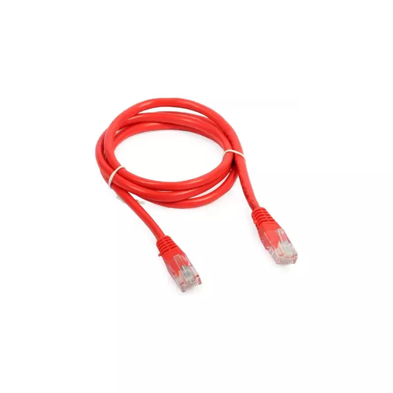 D-Link CAT6 Round Patch Cord 1m Cable, 1000 Mbps Speed, Ethernet Cable , 24 AWG Conductor Size, Red NCB-C6UREDR1-1
