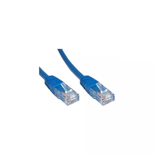 D-Link CAT6 Round Patch Cord 1m Cable, 100 Mbps Speed, Ethernet Transmission, Snagless Cable, Blue NCB-C6UBLUR1-1