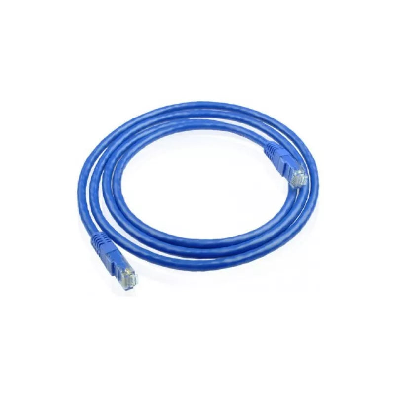 D-Link CAT6 Round Patch Cord 1m Cable, 100 Mbps Speed, Ethernet Transmission, Snagless Cable, Blue NCB-C6UBLUR1-1