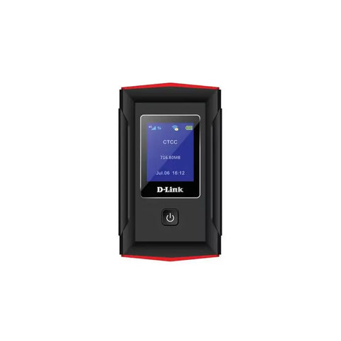 D-Link MIFI Router N300 4G with LCD, 3000Mah Battery, LTE/4G with Speeds of Up to 150 Mbps, Uses a Micro SIM Card, WPA/WPA2 Wi-Fi Security Protocols, Red Color DWR-932M/A2