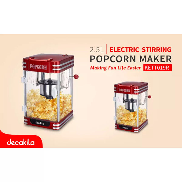 Decakila Popcorn Maker 310W Kettle 2.5 oZ KETT019R