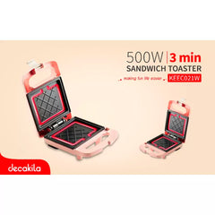 Decakila Sandwhich Maker 500W KEEC021W