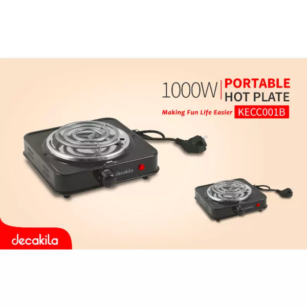 Decakila Coil Plate Single 1000W KECC001B