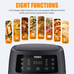 Digiwave Air Fryer 8L 2800W Digital Display Panel, LCD Touch Control, Auto Shuff off/on DW-1908