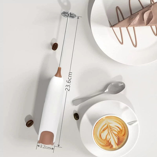 Nadstar1 Electric Milk Frother Drink Foamer Mixer Stirrer Coffee Cappuccino Creamer Whisk Frothy Blend Egg Beater GF010