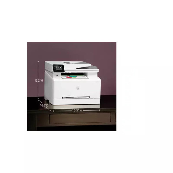HP Color LaserJet Pro Printer, Scan/Copy/Fax, Flatbed & ADF, 22ppm, 600x600dpi Resolution, Wireless Printing, Mobile Printing MFP 283FDW