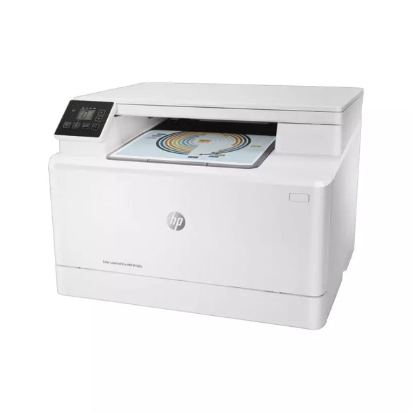 HP Color LaserJet Pro Printer, Flatbed & CIS Technology, 22ppm, 1200dpi Resolution, Network Ready MFP M182N