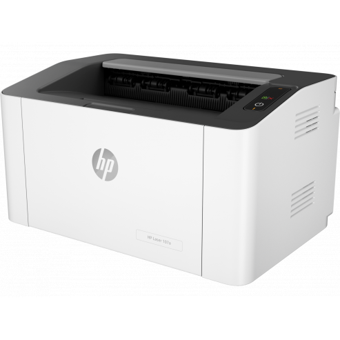 HP LaserJet Black Printer, Single Function, 21ppm, 1200 x 1200dpi Resolution, Compact Design 107A