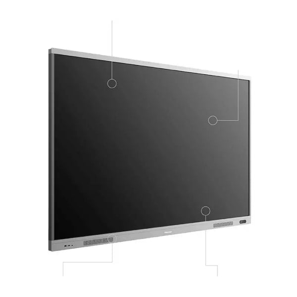 Hisense 86" Smart UHD 4K Digital Interactive Touch Monitor (Monitor Only) + Camera, 4K Resolution, Array Microphones, Collaborative Interaction, Automatic Sound Bar, Intuitive Controls HN86WR6BE