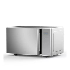 Hisense Microwave 30L 700W Solo Digital Touch Display, 6 Levels, Mirror Finish Silver H30MOMS9H
