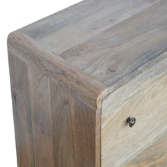 Curved Oak-ish Chest of Drawers