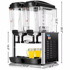 Generic Commercial Juice Dispenser 36L (18Lx2Tanks)