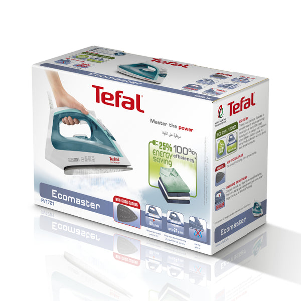 Tefal EcoMaster Steam Iron Non Stick 1800W FV1721M0