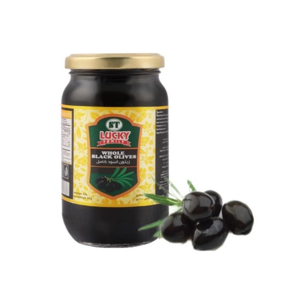 Lucky Family Whole Black Olives