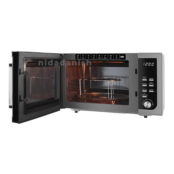 Beko Microwave Oven 23L 800W with Grill Digital 5 Power Levels Stainless Steel MGF23210X