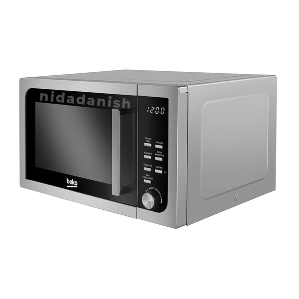 Beko Microwave Oven 23L 800W with Grill Digital 5 Power Levels Stainless Steel MGF23210X