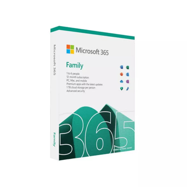 Microsoft Office Software 365 Family ESD Key Only 6GQ-00087