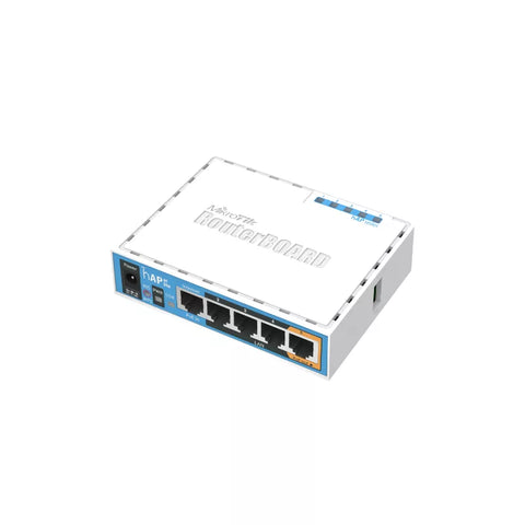 Mikrotik Wireless Router hAP ac lite Dual-Concurrent 2.4/5GHz AP, 802.11ac, 5 Ethernet ports, PoE-out on port 5, USB for 3G/4G support (with Case)