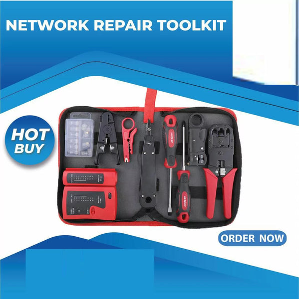 Network Repair Computer Hi-Spec Network Repair Tools Kit, Professional Network, Computer Maint ...