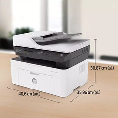 HP LaserJet Monochrome Multifunction Printer Wireless 4in1 Print/Scan/Copy/Fax A4 137FNW