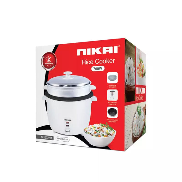 Nikai Rice Cooker 1.8L NonStick 700W NR672N1