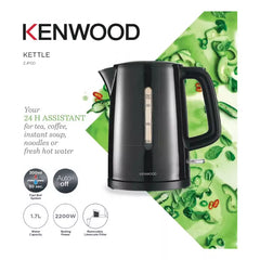 Kenwood Kettle 1.7L Cordless Electric Kettle 2200W with Auto Shut-Off & Removable Mesh Filter ZJP00.000BK