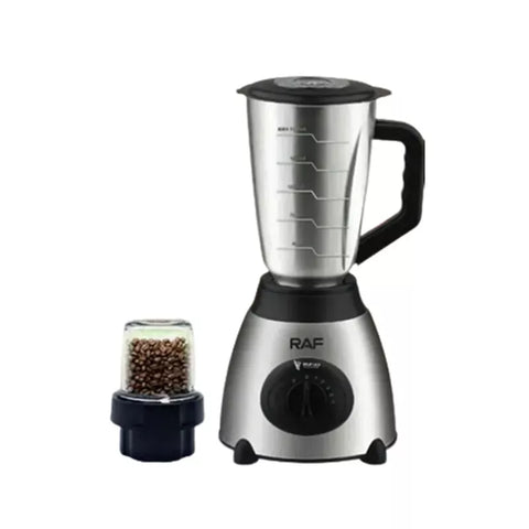 RAF Blender 1.5L Steel Jar 1000W with Mill, Strong Motor, 6 Blades, Overheat Protection R.300