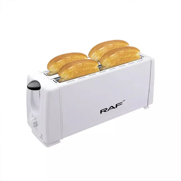 RAF Bread Toaster 4 Slice 1200W, Double Sided Baking, Card Slot Design R.265