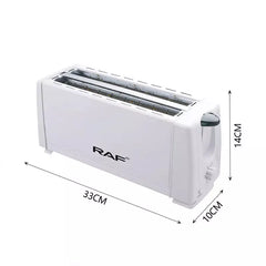 RAF Bread Toaster 4 Slice 1200W, Double Sided Baking, Card Slot Design R.265